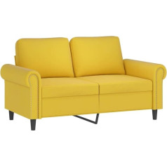 Generic 359525 2-vietė sofa geltona 120 cm aksominė