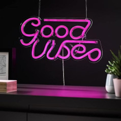 #winning neoninis užrašas - geros nuotaikos - neoninė šviesa - sieninis - LED - 37 cm x 18 cm