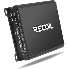 RECOIL DI550.4 D klasės 4 kanalų automobilinio garso stiprintuvas 1040 W maksimalios galios 2-4 omų stabilus 