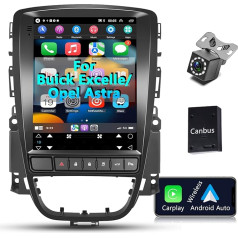 Hodozzy Carplay Android automobilinis radijas Opel Astra J/Buick Excelle 2009-2015, 9,7 colių automobilinis radijas su ekranu ir navigacija WiFi Bluetooth/USB/WiFi/RDS/FM + atbulinės eigos kamera