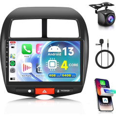 4G + 64G Wireless Carplay Android 13 automobilinis radijas 2 DIN, skirtas Mitsubishi ASX 1/Citroen C4/Peugeot 4008