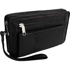 Krepšys Street Leather - Išskirtinė vyriška rankinė, vyriškas krepšys, rankinė, rankinė Vienos kameros krepšys (spalvų pasirinkimas) - pristato ZMOKA®, Black Single Chamber, Utility