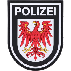 RescPol Brandenburgo policijos guminis raištis - spalvotas