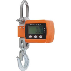 Skaitmeninis kranas, 500 kg/1100lbs rankinis kranas, elektroninis laukinis kranas, pramoninis rankinis kranas su svarbiu jutikliu, mini tragiškas LCD kranas su laikikliu (oranžinis)