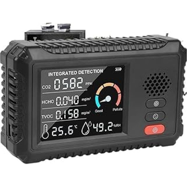 Oro kokybės monitorius, dujų detektorius, TVOC HCHO CO2 dujų detektorius Anglies dioksido jutiklis Oro kokybės monitorius Dujų analizatorius Namų biuras Lauko daugiafunkcinis, namai/virtuvė