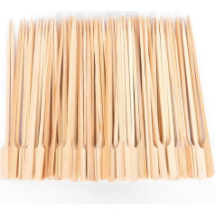 Bambusspieße, 25 cm, Holzspieße für Kebabs, Cocktailspieße, Grillspieße, Essenspieße, Obst, Burger, Sandwich, Marshmallow, Cocktails, Buffet, Party, 200 Stück