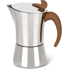 HAVVMK Perkolatorius Kavos puodas Espresso aparatas Latte Mocha Kavos puodas Namų biuro dujiniai įrankiai ir restoranas Nerūdijančio plieno viryklės puodas