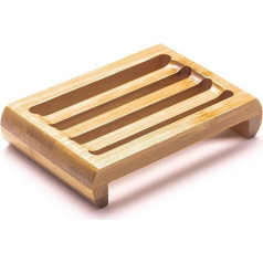 Bambus-Seifenschale, Bambus-Seifenschale, 11,5 x 8 cm, Umweltfreundliches Produkt, Umweltfreundliches Geschenk (1 Stück), Seifenschale aus Holz, Seifenschale mit Drainage