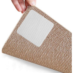 GLK MultiStore - Teppich-Pads, 12 Stück, rutschfeste, waschbare Greifer für Teppiche, Anti-Curling-Teppich-Pad: Įrankiai, kurie padės jums sulaikyti savo teppichą vietoje ir vietoje.