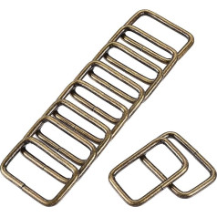 išteklių žemėlapis 30 vnt. 32x20 mm stačiakampio formos metalinio žiedo sagtys krepšiui diržui 