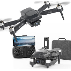 Dronas su 1080P kamera vaikams, sulankstomas dronas su baterijomis