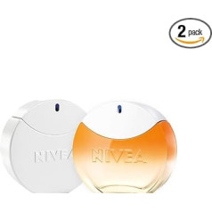 NIVEA tualetinis vanduo moterims 2 x 30 ml NIVEA dovanų rinkinys - NIVEA Saulės tualetinis vanduo (30 ml) su originaliu NIVEA saulės kremo aromatu ir NIVEA EdT (30 ml) su nepakartojamais NIVEA kremo kvepalais.