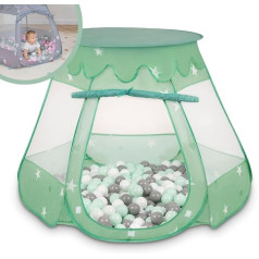 Selonis Kūdikių žaidimų palapinė su plastikiniais kamuoliukais / Vaikų žaidimų palapinė su kamuoliukų duobe