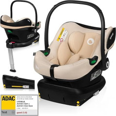 LIONELO ASTRID i-Size komplektas Vaikiška kėdutė su pagrindu 40-87 cm Kūdikio kėdutė ISOFIX, 3 taškų diržai Šoninė apsauga, Dri-Seat įdėklas, i-Size R129