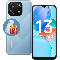 Blackview Wave 6C baterija 5100 mAh Mobilusis telefonas be sutarties, aštuonių branduolių 6,52 colių HD+ išmanusis telefonas, 4GB + 32GB/1TB išplečiama, 8MP + 5MP panoraminė kamera, 