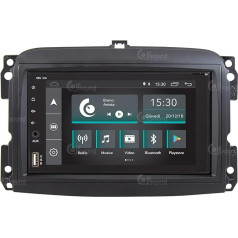 Individualus automobilinis radijo imtuvas FIAT 500L Android GPS Bluetooth Bluetooth WiFi USB DAB+ jutiklinis ekranas 6,2 colių 4core Carplay AndroidAuto