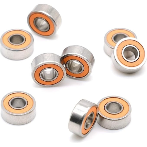 2 Stücke Angelrollenlager 4 * 10 * 4mm SMR104 2RS Edelstahl Hybrid Keramik Luftlager SMR104RS SMR104 2RS CB