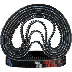 V-belt Timing Belt BX/17X tipo 17X914 ~ 1245 mm kietos vielos gumos pavaros vidinis žiedas ilgas pramoninės pavaros žemės ūkio mašinų dantytas V-belt perdavimo diržas (17 x 991 mm Li)