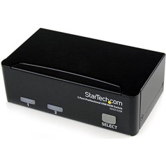 StarTech.com 2 prievadų VGA USB KVM jungiklis - VGA KVM jungiklis inkl. Kabel