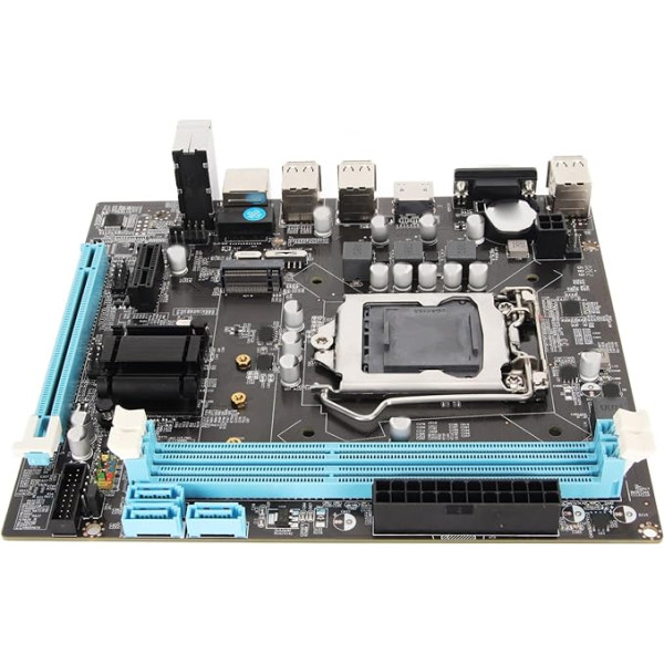 Pagrindinė plokštė staliniam kompiuteriui, Micro ATX žaidimų plokštė, LGA 1155 I3/I5/I7, dviejų kanalų DDR3, M.2 NVMe NGFF, PCIe, HDMI VGA išvestis, USB 2.0, 10/100 Mbps LAN, 3 fazių maitinimo šaltinis