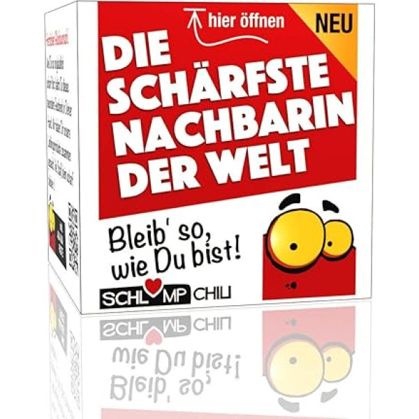 Schlump-Chili Aštriausias pasaulyje kaimynas - juokingas dovanų rinkinys moterims. Dovanų idėja, pvz., Kalėdų, gimtadienio, švenčių, persikraustymo, išsikraustymo proga.