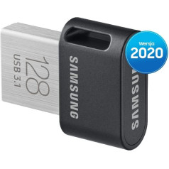Flash diskas fit plus usb3.1 128 gb pilkos spalvos muf-128ab/ap