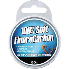 Savage Gear Fluorokarbono žūklė Žvejyba Žvejyba 100% Soft 50 m