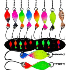 Paradox Fishing Twister Spoons 2.5 g I Spoon Trout Spoon Set Trout Baet Set for Trout Fishing Trout Dough Spoons Trout