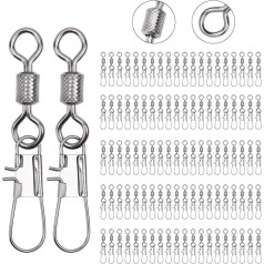 Goture Žvejyba Snap Swivel Rutulinis guolis Swivel Žvejyba Nerūdijančio plieno didelio stiprumo korozijai atsparus Swivel sūriam vandeniui gėlavandenis Swivel Tackle