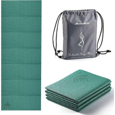 Avoalre Jogos kilimėlis neslystantis 173 x 61 cm Nešiojamasis treniruočių kilimėlis 5 mm kelioninis jogos kilimėlis Sulankstomas gimnastikos kilimėlis idealiai tinka kelionėms, jogai, pilatesui ir treniruotėms