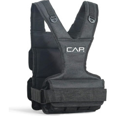 CAP Barbell Unisex suaugusiųjų HHWV-CB030F Cap Moterų svarmenų liemenė Barbell 13,6 kg, juoda, 30 svarų