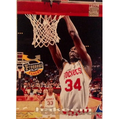 Hakeem Olajuwon #348 (1992-93) Topps Stadium Club Frequent Flyer