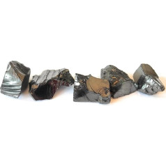 Brangakmenis, brangusis šungitas šungitas, 2-5 akmenys, 20 g. Šungitas iš Karelijos sertifikatas