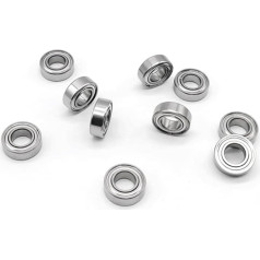 Generisch JEEFUSE 10 Stück SMR128ZZ CB Luftlager ABEC-7 8 x 12 x 3,5 mm Edelstahl-Hybrid-Keramiklager for Angelrollen MR128