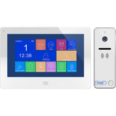 Vaizdo ir vidinio ryšio rinkinys, spalvotas telefono aparatas, 7 colių LCD ekranas, jutiklinis ekranas, OSD meniu, atmintis, SD kortelės lizdas, vaizdo registratorius, vartų valdymas, baltos spalvos,
FELIS MEMO