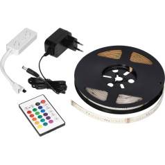 LED juosta IP65 RGBW 5 m + maitinimo šaltinis ir valdiklis, 