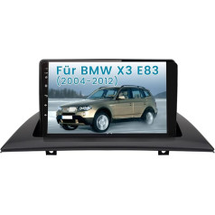 AWESAFE Automobilinis radijas BMW E83 Android 13 Radijas 2GB + 32GB su navigacija Palaiko Bluetooth FM/AM DAB+ WLAN USB Carplay Valdymas per vairą
