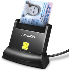 Axagon Cre-sm4n ID kortelių skaitytuvas usb, 1,3 m ilgio laidas