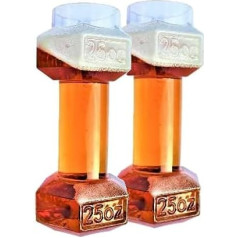 Alaus bokalai su hanteliais, tiekiami patvarioje pakuotėje su 26oz šonu Kiekviename bokale telpa 750 ml alaus, tai smagi dovana vyrams ir moterims (2, neasmeniniai)