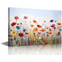 TISHIRON įrėminti drobė sieninio meno gėlių paveikslėlių 1 skydas sienos meno Blossom Modern Wall Decor gyvenamasis kambarys miegamasis Giclee galerija plakatai ir spaudiniai 18x12 colių