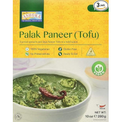 ASHOKA Palak Paneer, tofu, paruoštas miltinis patiekalas, 3 pakuotės (3 x 280 g)