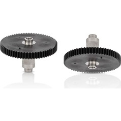 Jubaopen 2 dalys 3D spausdintuvo ekstruderio dalys Tita Aero Extruder Nerūdijančio plieno tiksliai apdirbta Hobb guolių pavara 1.75mm Prusa i3 MK2 Ultimate Artillery Sidewinder (juoda)