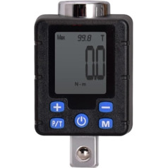 Digitaler Drehmomentschlüssel 1 Set Hochpräziser Drehmomentadapter aus Stahl, einstellbarer elektronischer digitaler Drehmomentschlüssel, LCD-Display, elektronischer Schraubenschlüssel Professionell k