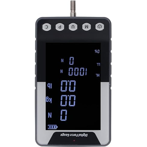 Digitales Push-Pull-Kraftmessgerät mit LCD-Display, 1000 N, 100 Kg, 220 Lb, Kraftmesser, Echtzeit, N-m-LB-Messwerte, Flip-Screen, 1800 MAh Li-Akku, Synchronisierungsfunktion