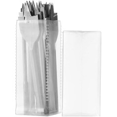 Holzbohrer-Set, Schlagschrauber-Flachbohrer-Set mit 17 Verschiedenen Größen von Spaten-Bits Brocas Para Madera für Weichholz, Hartholz, Kunststoff, Gummi, Polyurethan (SILVER #19)