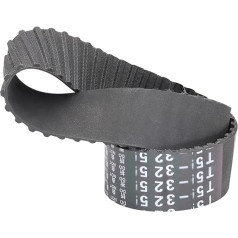 LVSELINGI Antriebsriemen T5-500/510/525/530/545/550/560/575/590/600/610 Gummi-Synchronriemen mit geschlossener Schlaufe, Breite 10/15/20/25/30 mm Cheerfully(T5x610-122T-610 mm,20mm)