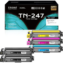 iNKPAD TN243 TN247 CMYK suderinamas toneris Brother MFC L3750CDW TN243CMYK MFC-L3750CDW DCP-L3550CDW DCP-L3510CDW MFC-L3770CDW MFC-L3710CW HL-L3210CW HL-L3230CDW TN-2477 BK TN-243 TN-243BK TN243