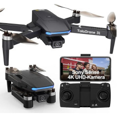 Toladrone GPS dronas su 4K kamera, 5G WiFi FPV perdavimo dronas suaugusiesiems Bešepetėlinis variklis Automobilis grįžta Paskui mane RC kvadrokopteris TD31GPS Dronai pradedantiesiems