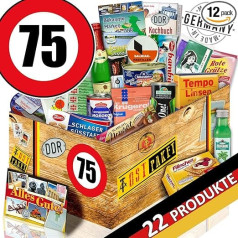 Ossi siuntinys / gimtadienis 75 / Dovanų krepšelis senelis / Speciali dovanų dėžutė