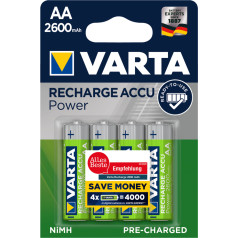 Įkraunamas AA 2600mAh 4vnt/bl.